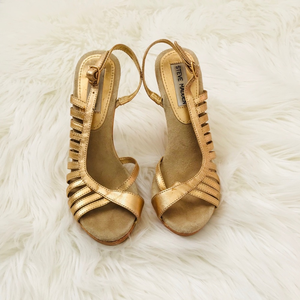 Steve Madden Gold Heels